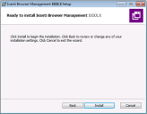Installation dialog